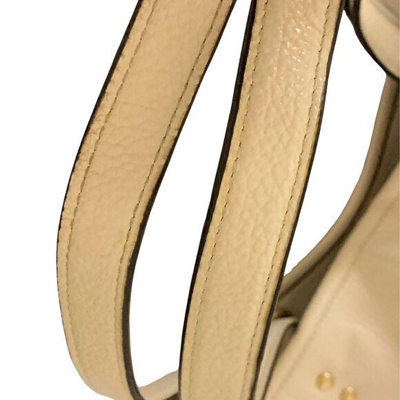 Coach 1921 Pebbled Leather City Tote Chalk Ivory Shoulder Bag Large Purse - Picture 12 of 13